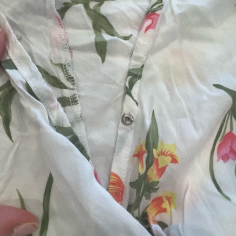 Worn ONCE! Piyama Floral Romper w Elastic Waistband - Picture 6 of 11